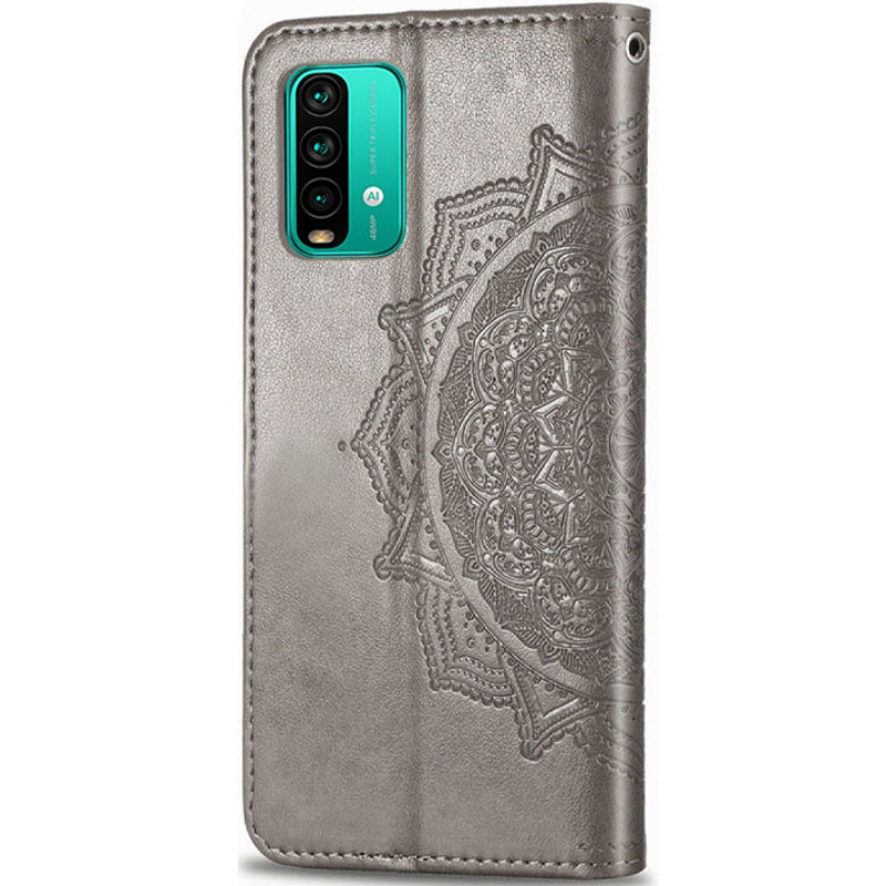 Фото Кожаный чехол-книжка Art Case с визитницей для Xiaomi Redmi Note 9 4G / Redmi 9 Power / Redmi 9T (Серый) на vchehle.ua
