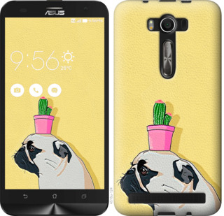 

Чехол Мопс с кактусом для Asus ZenFone 2 Laser 2 ZE550KL 795879