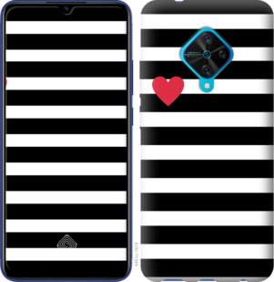 

Чехол Черно-белые полосы для Vivo V17 879049