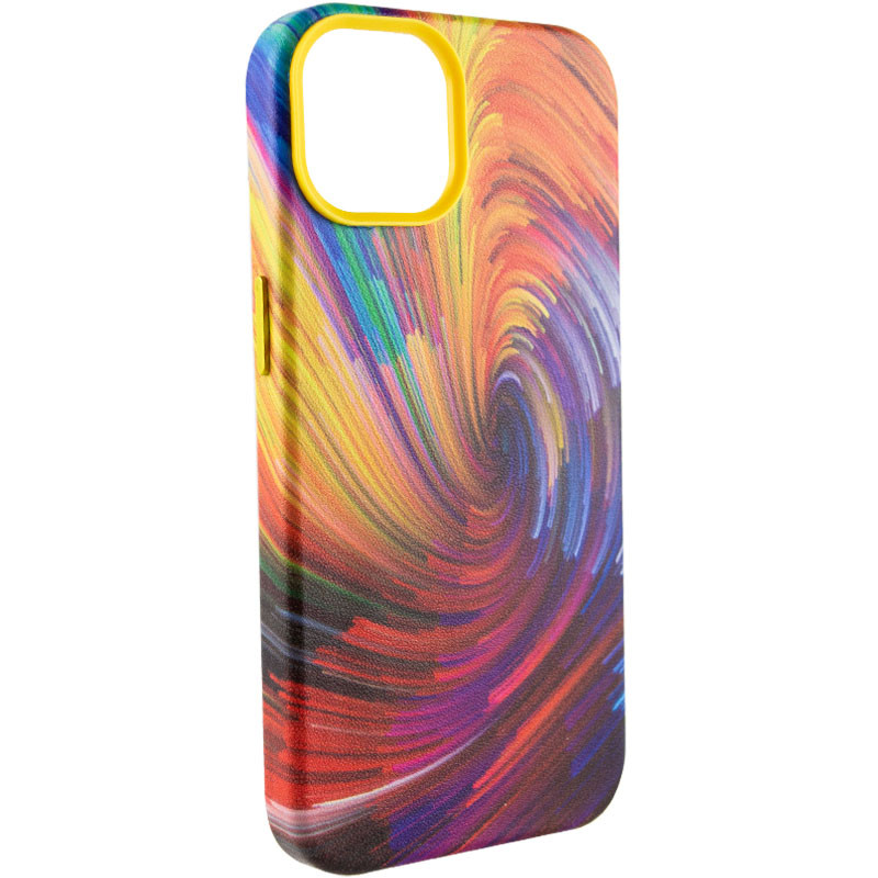 Фото Шкіряний чохол Colour Splash на Apple iPhone 11 Pro Max (6.5") (Orange / Red) на vchehle.ua