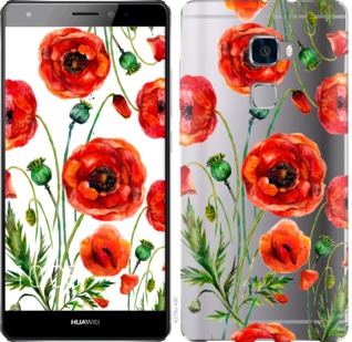 

Чехол Нарисованные маки для Huawei Mate S 744197