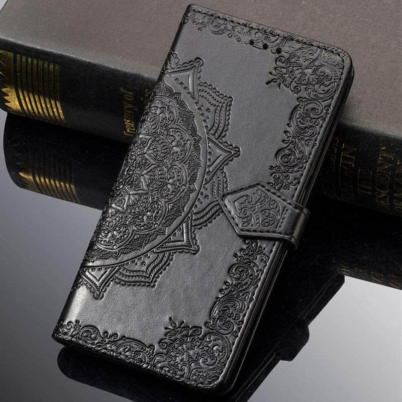 Купити Шкіряний чохол-книжка Art Case з візитницею на Samsung Galaxy A70 (A705F) (Чорний) на vchehle.ua