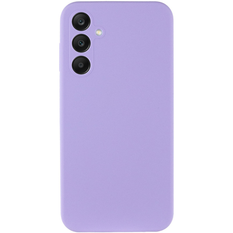 Фото Чехол Silicone Cover Lakshmi Full Camera (AAA) для Samsung Galaxy S24 FE (Сиреневый / Dasheen) на vchehle.ua