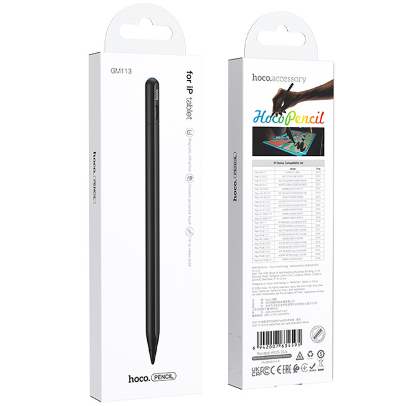 Фото Стилус Hoco GM113 Active capacitice pen for iPad (Black) на vchehle.ua