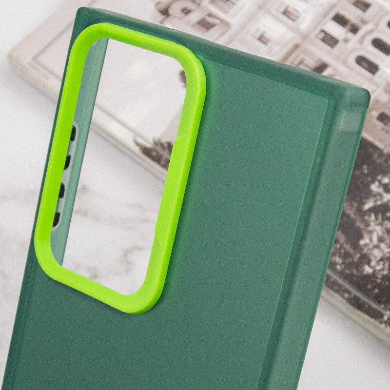 TPU+PC чохол Magic glow with protective edge на Samsung Galaxy S23 Ultra (Green) в магазині vchehle.ua