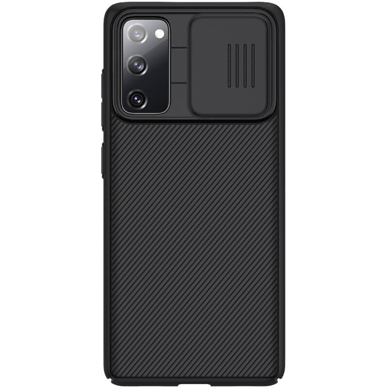 Карбонова накладка Nillkin Camshield (шторка на камеру) на Samsung Galaxy S20 FE (Чорний / Black)