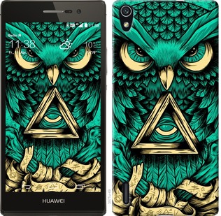 

Чехол Сова Арт-тату для Huawei Ascend P7 293375