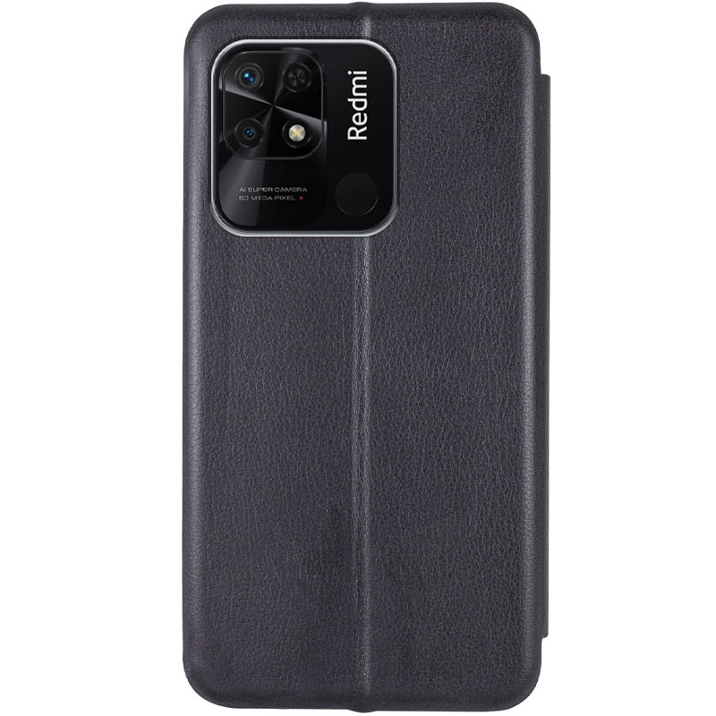 Фото Кожаный чехол-книжка Classy для Xiaomi Redmi 10C (Черный) на vchehle.ua