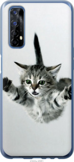 Чехол Летящий котёнок для Realme 7