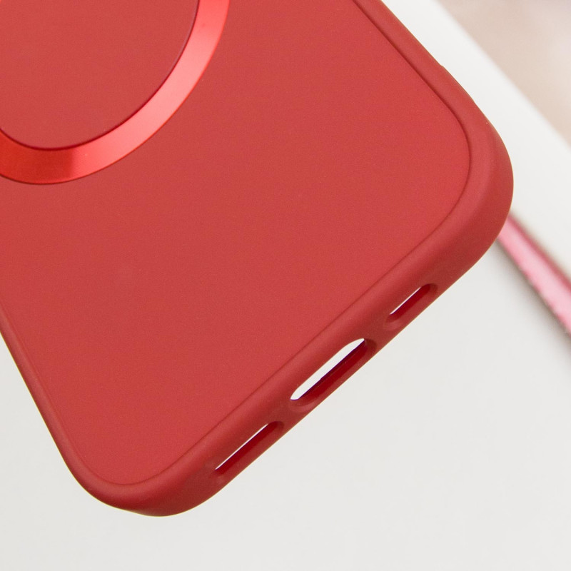 Купити TPU чохол Bonbon Metal Style with Magnetic safe на Apple iPhone 16 (6.1") (Червоний / Red) на vchehle.ua