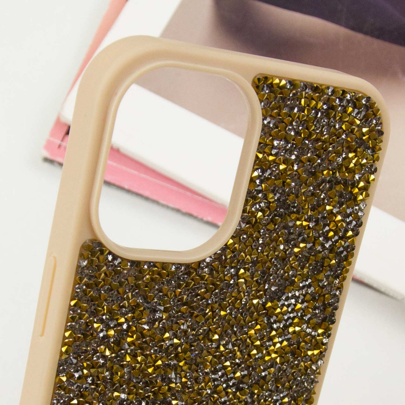 TPU чохол Bling World Rock Diamond на Apple iPhone 16 (6.1") (Золотий) в магазині vchehle.ua