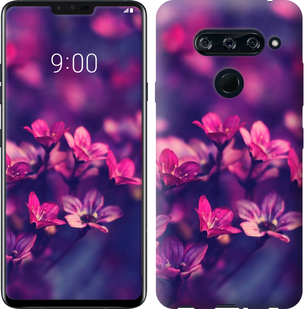 

Чехол Пурпурные цветы для LG V40 ThinQ 688267