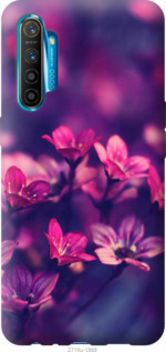 Чехол Пурпурные цветы для Realme XT
