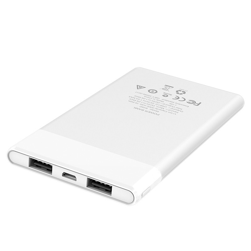 Фото Портативний зарядний пристрій Power Bank Hoco B35D Entourage 5000 mAh (white) в маназині vchehle.ua