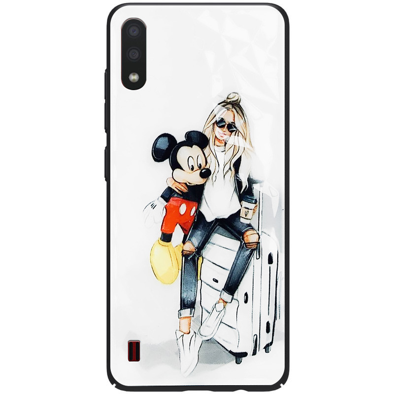 

TPU+PC чехол Prisma Ladies для Samsung Galaxy A01 (Mickey) 930356