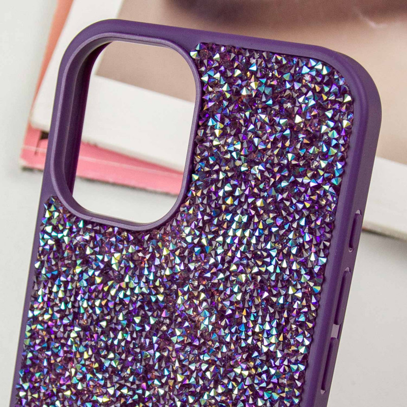 Купить TPU чехол Bling World Rock Diamond для Apple iPhone 16 (6.1") (Фиолетовый) на vchehle.ua