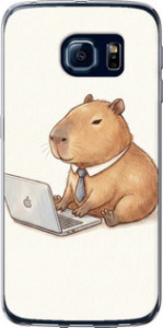 Чохол Funny Capybara CEO Working на Samsung Galaxy S6 Edge G925F