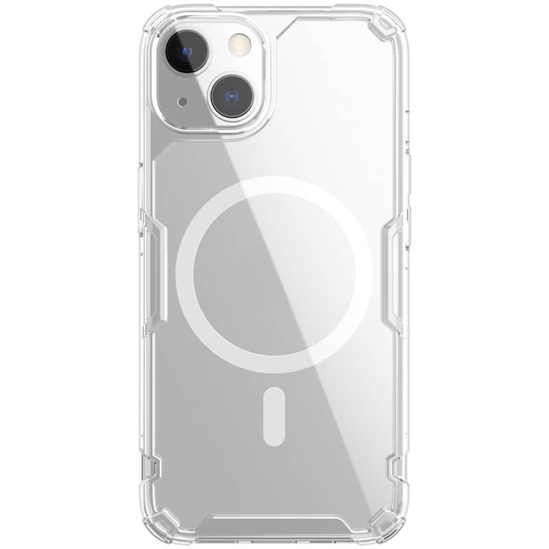 TPU чехол Nillkin Nature Pro Magnetic для Apple iPhone 13 / 14 (6.1") (Бесцветный (прозрачный))