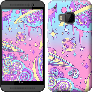 

Чехол Розовая галактика для HTC One M9 633312
