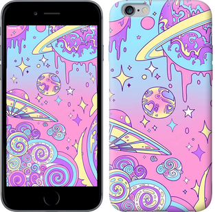 Чехол Розовая галактика для iPhone 6 Plus