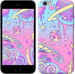 Чехол Розовая галактика для iPhone 6 plus (5.5'')