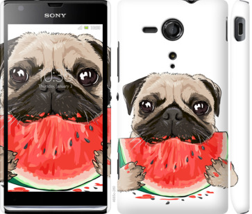 

Чехол Мопс и арбуз для Sony Xperia SP M35H 843688