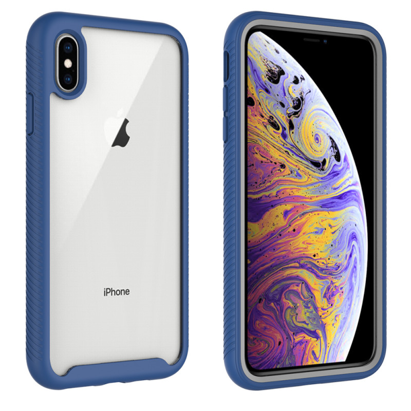 

Ударопрочный чехол Full-body Bumper Case для iPhone X (5.8") (Синий) 725402