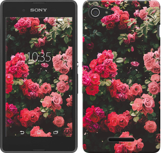 

Чехол Куст с розами для Sony Xperia E3 D2202 639314