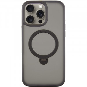 TPU+PC чехол Metal Buttons with Magnetic Safe Colorful HQ Ring для Apple iPhone 16 Pro Max (6.9")