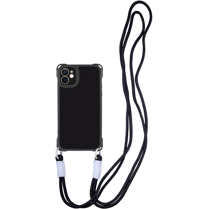 Чехол TPU CrossBody with straps для Apple iPhone 11 (6.1") (Black)