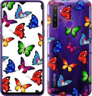

Чехол Красочные мотыльки для Realme 5 917058
