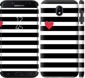 

Чехол Черно-белые полосы для Samsung Galaxy J7 J730 (2017) 751721
