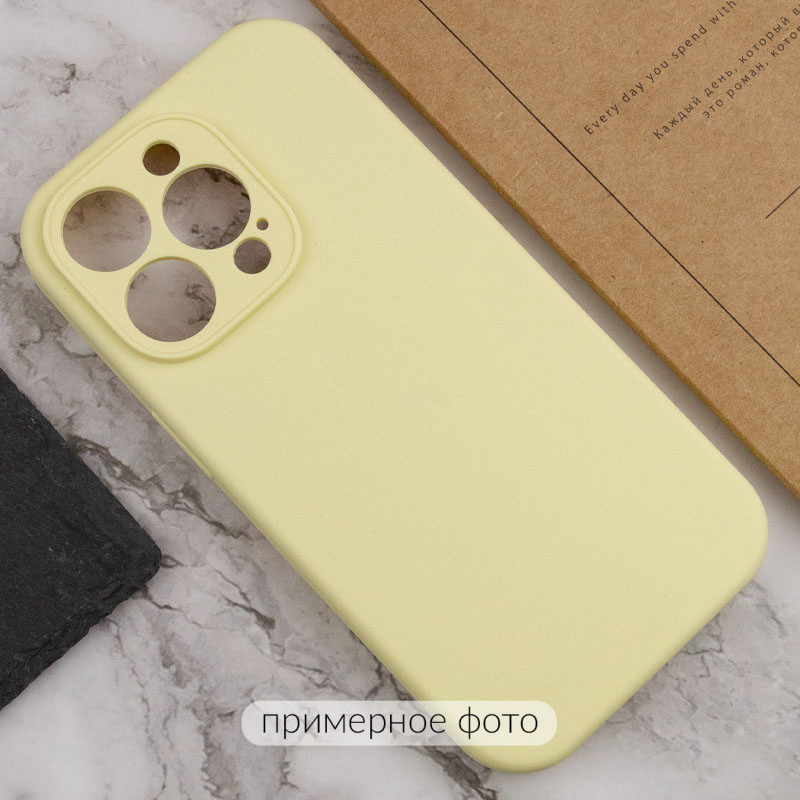 Фото Чехол Silicone Case Full Camera Protective (AA) NO LOGO для Apple iPhone 16 (6.1") (Желтый / Mellow Yellow) в магазине vchehle.ua