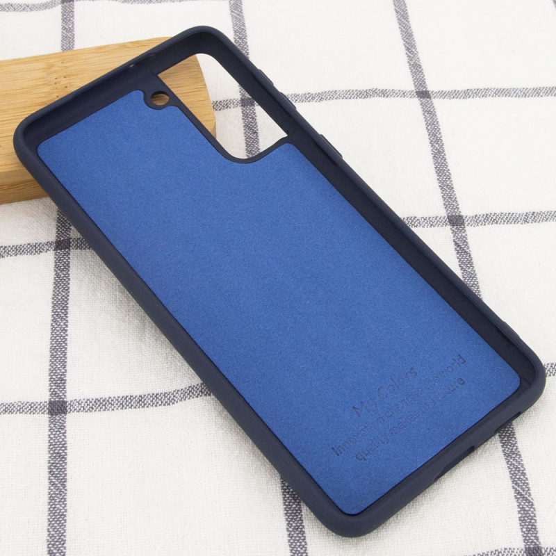 Фото Чехол Silicone Cover Full without Logo (A) для Samsung Galaxy S21+ (Синий / Midnight blue) в магазине vchehle.ua
