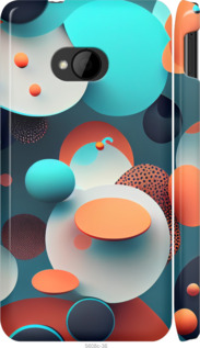 

Чехол Горошек абстракция для HTC One M7 1543397
