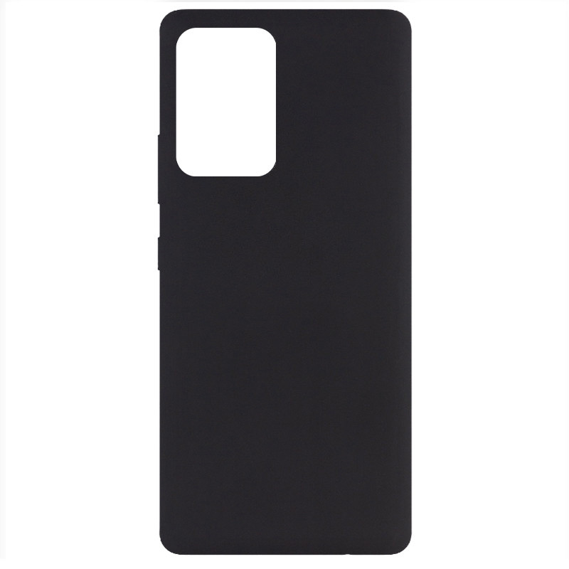 Чехол Silicone Cover Full without Logo (A) для Samsung Galaxy A72 4G / A72 5G (Черный / Black)