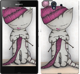 

Чохол Кішка рукодільниця на Sony Xperia Z C6602 584275