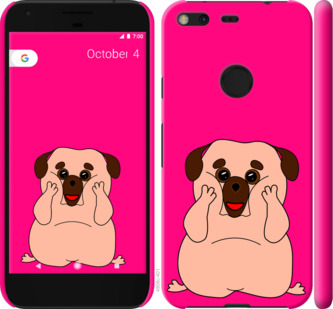 

Чехол Весёлый мопс для Google Pixel XL 928760