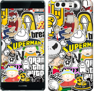 

Чехол Popular logos для Huawei P9 628103