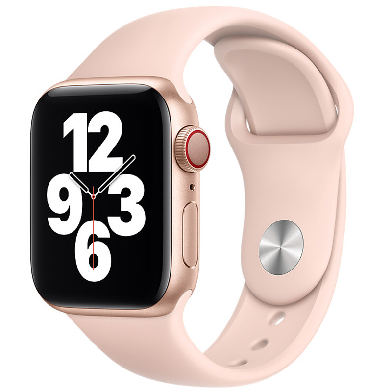 

Силіконовий ремінець на Apple watch 42mm / 44mm (Рожевий / Pink Sand) 903281