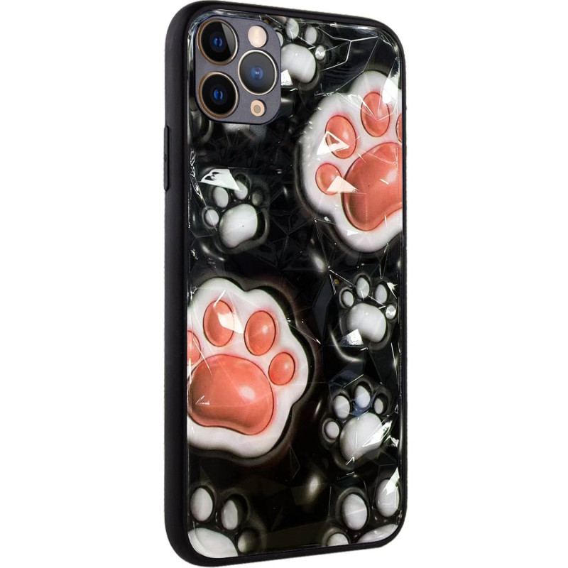 TPU+PC чехол Prisma Plushie для Apple iPhone 12 Pro Max (6.7") (Paws)