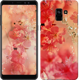 

Чехол Розовые цветы для Samsung Galaxy A8 Plus 2018 A730F 650280