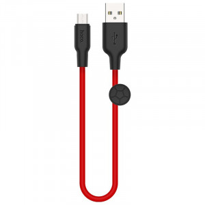 Дата кабель Hoco X21 Plus Silicone MicroUSB Cable (0.25m)