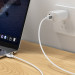 Фото Дата кабель Hoco X108 Benefit 60W Type-C to Type-C (1m) (White) в магазине vchehle.ua