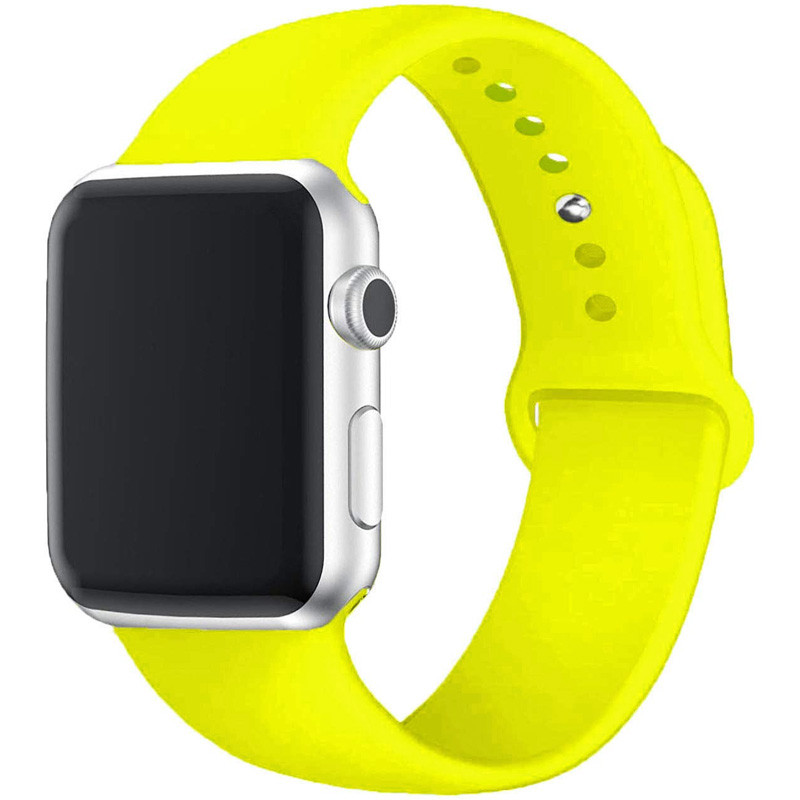 

Силиконовый ремешок для Apple watch 42mm / 44mm (Желтый / Neon Yellow) 1058018