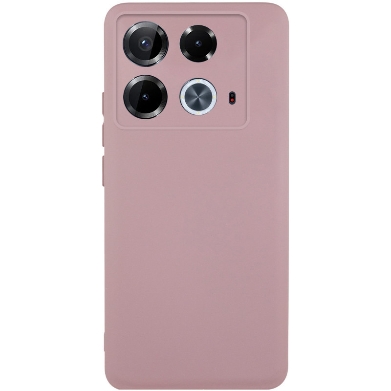 Чохол TPU GETMAN Liquid Silk Full Camera на Infinix Note 40 4G (Рожевий / Pink Sand)