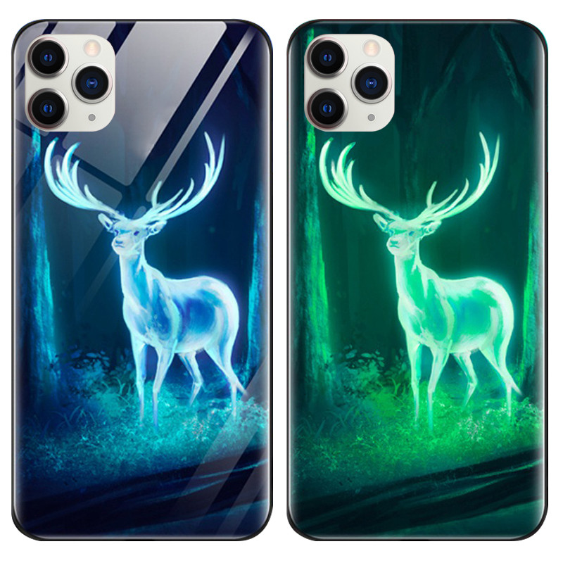 

TPU+Glass чохол світиться в темряві на iPhone 11 (Олень) 784082