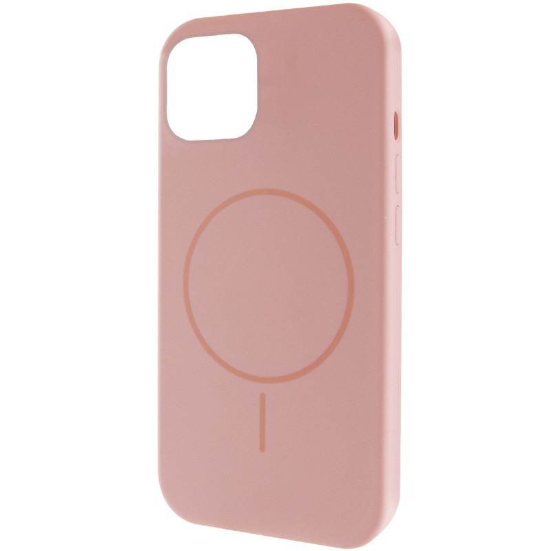 Чехол Silicone Case Full Protective (AA) NO LOGO with Magnetic Safe для Apple iPhone 11 Pro Max (6.5") (Розовый / Pink Sand)