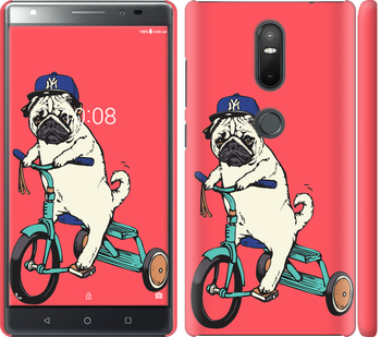 

Чехол Мопс на велосипеде для Lenovo Phab 2 Plus 642805