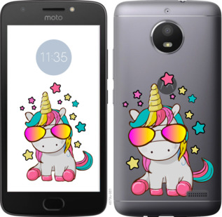 

Чехол Единорог в очках для Motorola Moto E4 911963